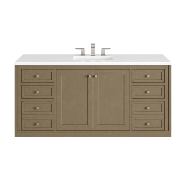James Martin Chicago 60" Single Vanity with 3 CM Countertop