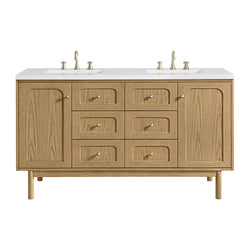James Martin Laurent 60" Double Vanity with 3 CM Countertop