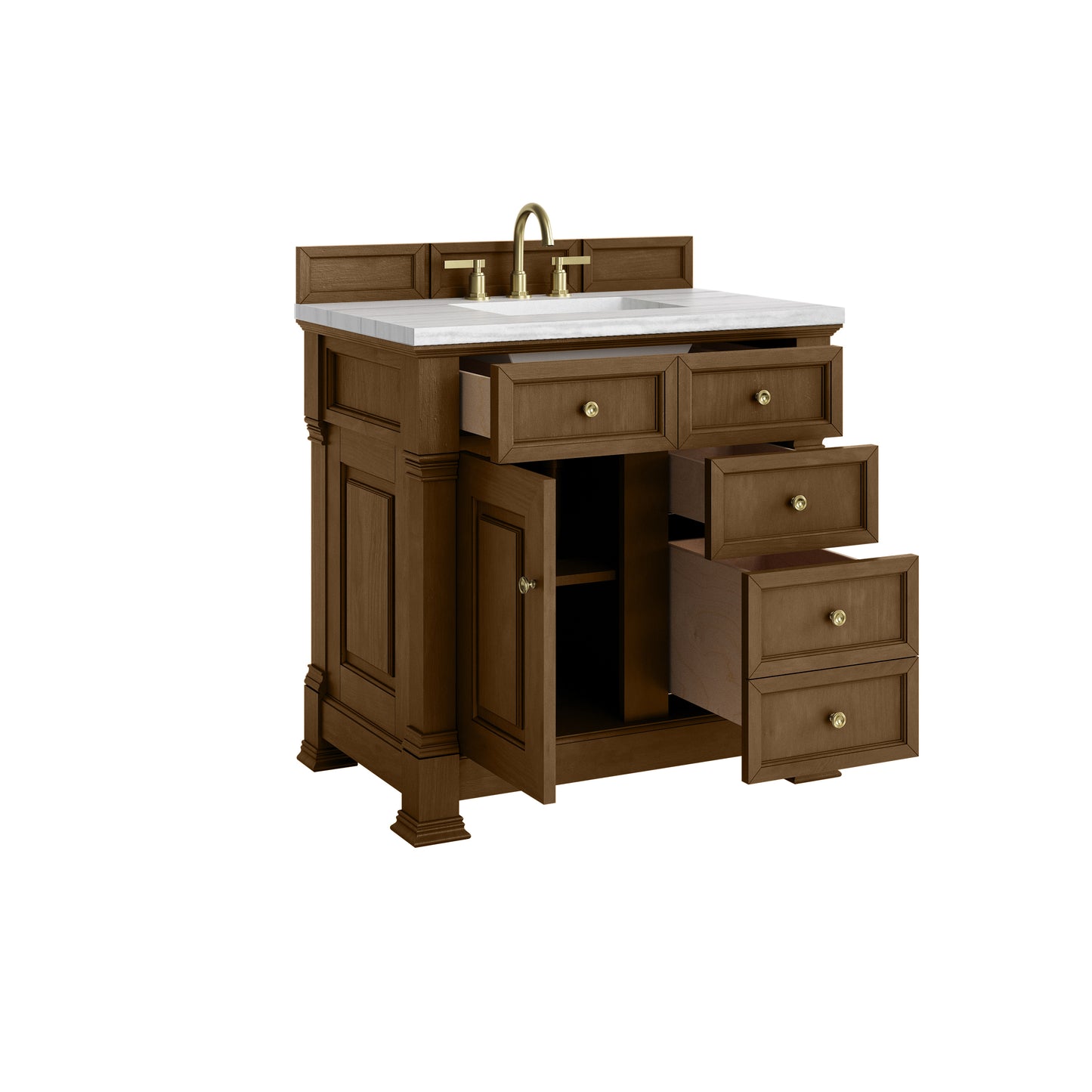 James Martin Brookfield 36" Single Vanity with 3 CM Countertop - Luxe Bathroom Vanities