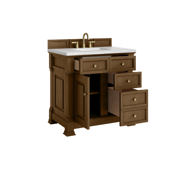 James Martin Brookfield 36" Single Vanity with 3 CM Countertop - Luxe Bathroom Vanities