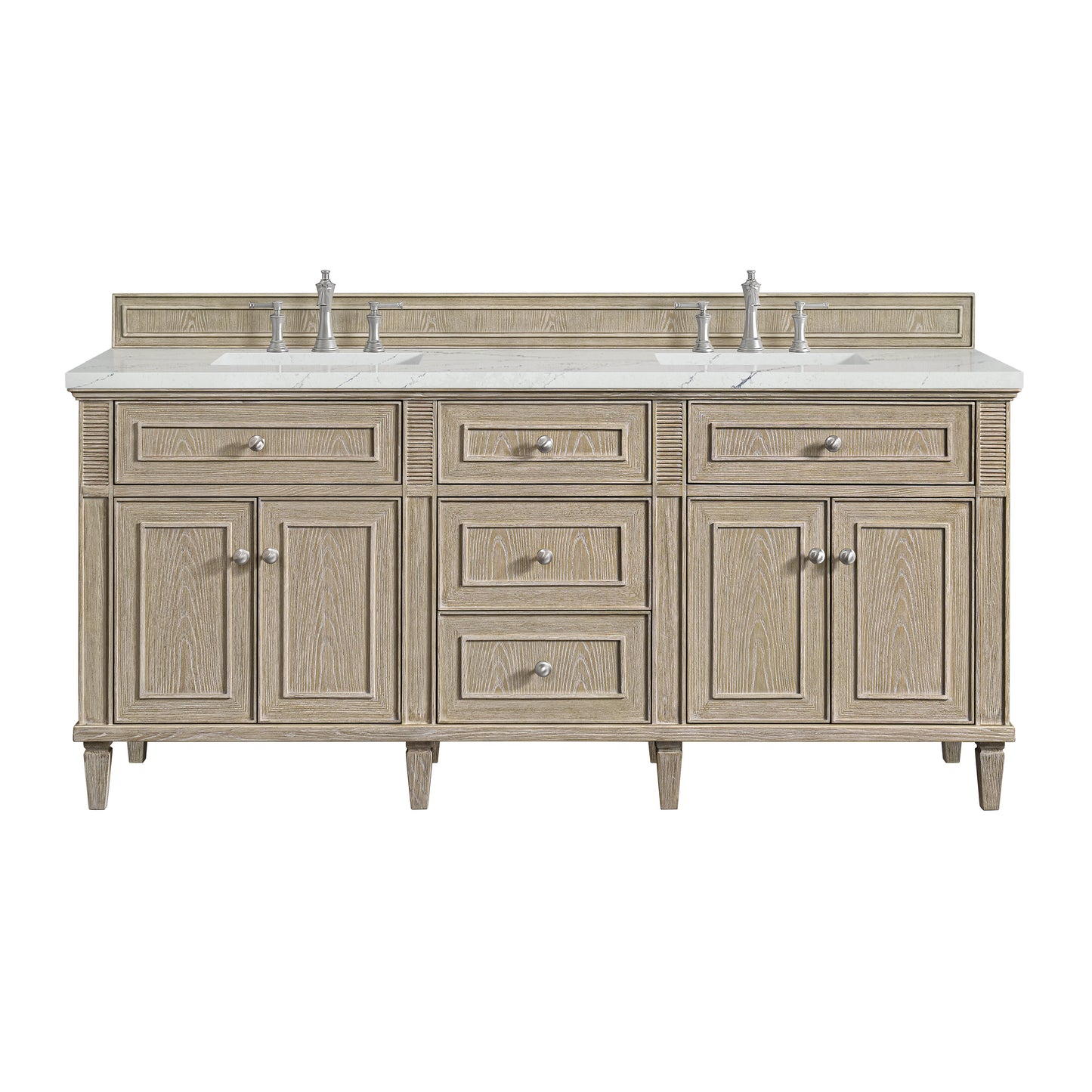 James Martin Lorelai 72" Double Vanity with 3 CM Countertop & FreePower Wireless Charger