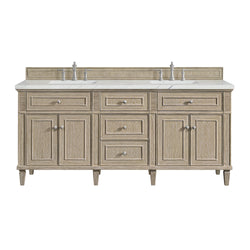 James Martin Lorelai 72" Double Vanity with 3 CM Countertop & FreePower Wireless Charger