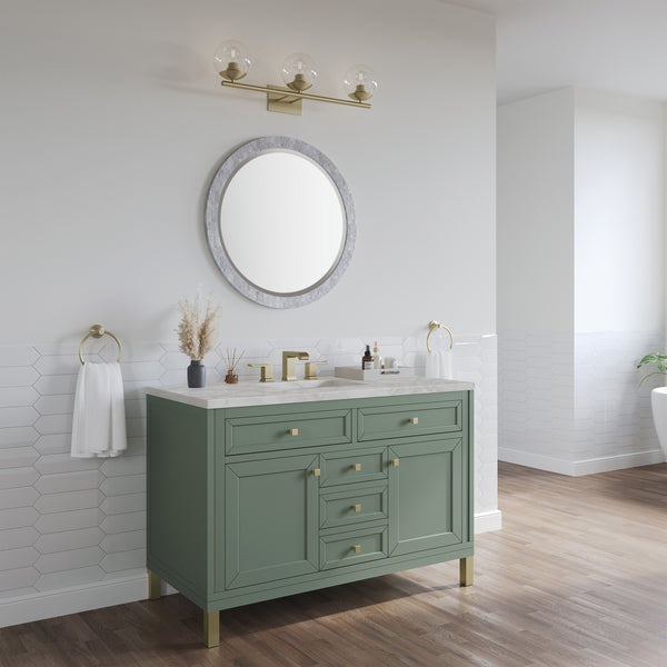 James Martin Chicago 48" Single Vanity with 3 CM Countertop