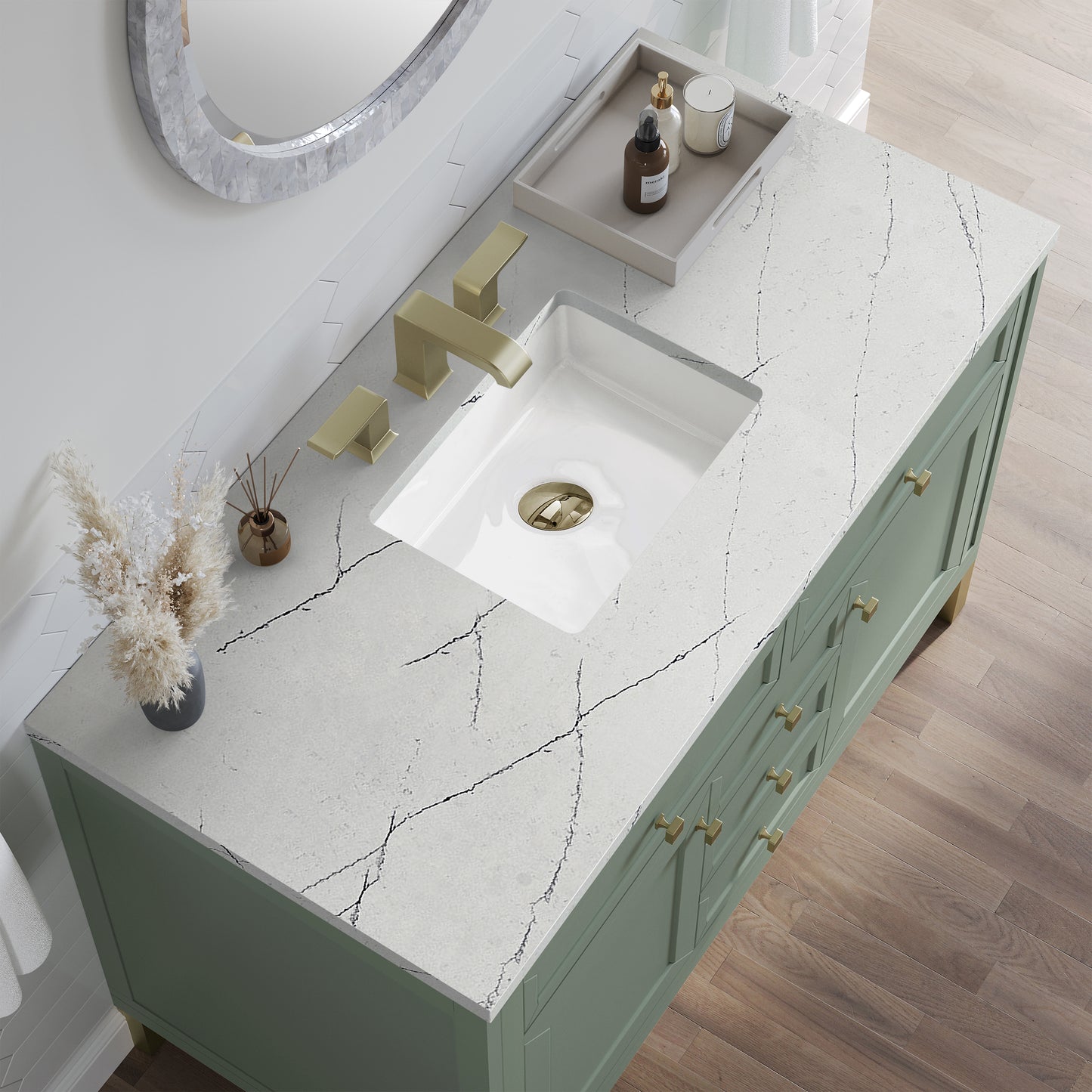 James Martin Chicago 48" Single Vanity with 3 CM Countertop