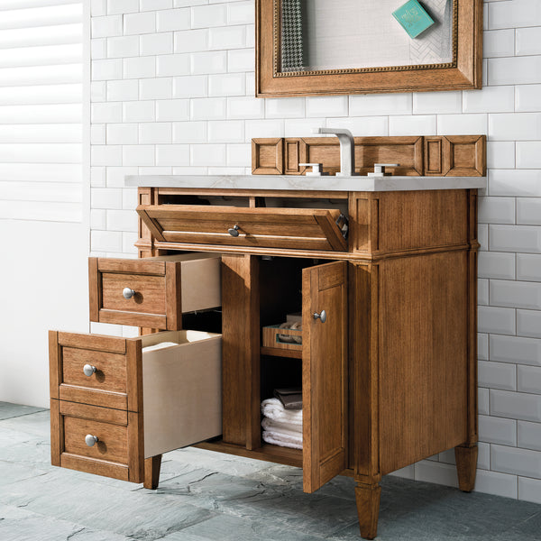 James Martin Brittany 30" Single Vanity with 3 CM Countertop