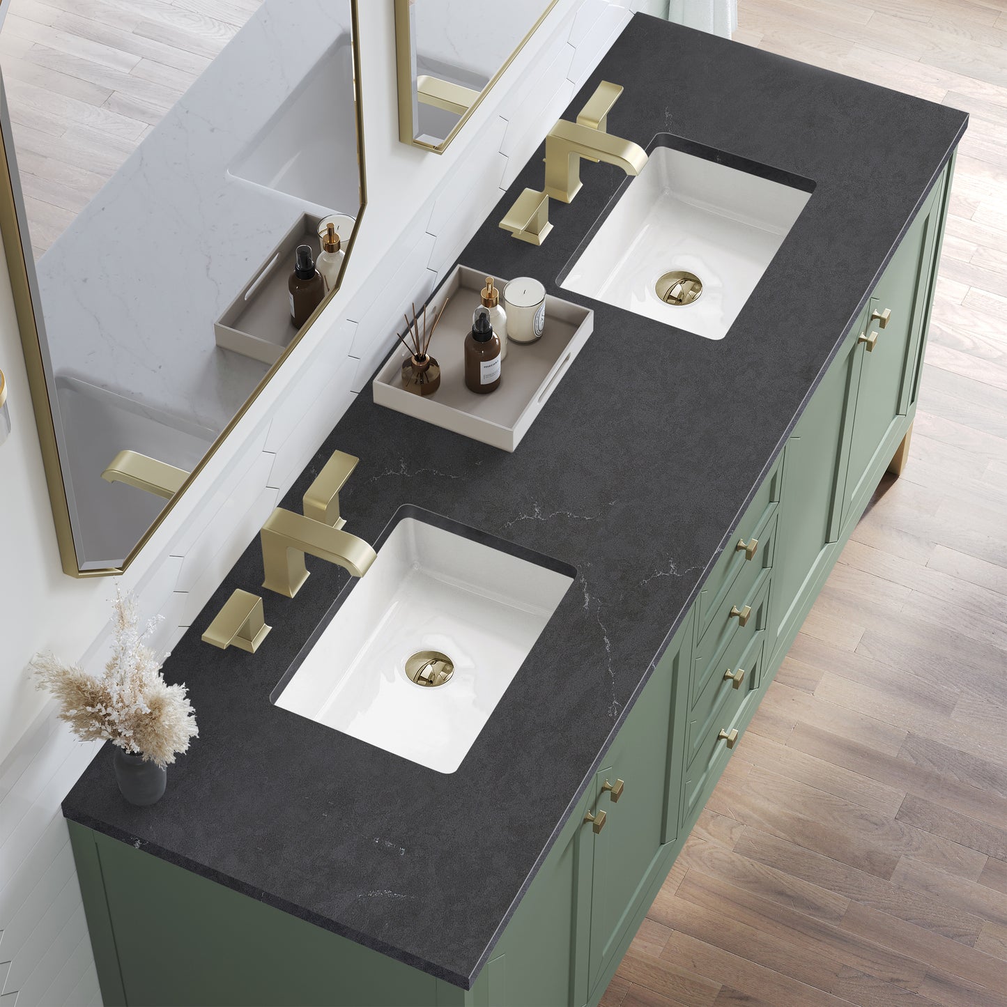 James Martin Chicago 72" Double Vanity with 3 CM Countertop