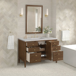 James Martin Myrrin 48" Single Vanity with 3 CM Countertop & FreePower Wireless Charger