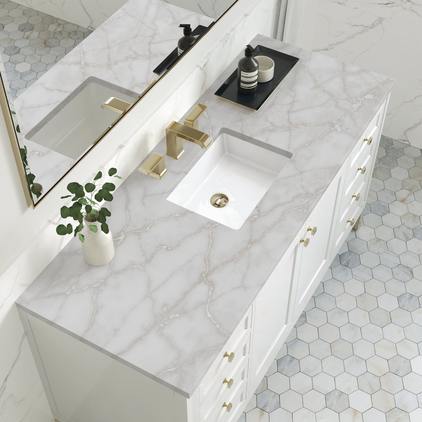 James Martin Chicago 60" Single Vanity with 3 CM Countertop