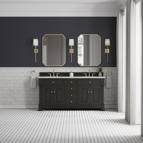 James Martin Brookfield 72" Double Vanity with 3 CM Countertop & FreePower Wireless Charger
