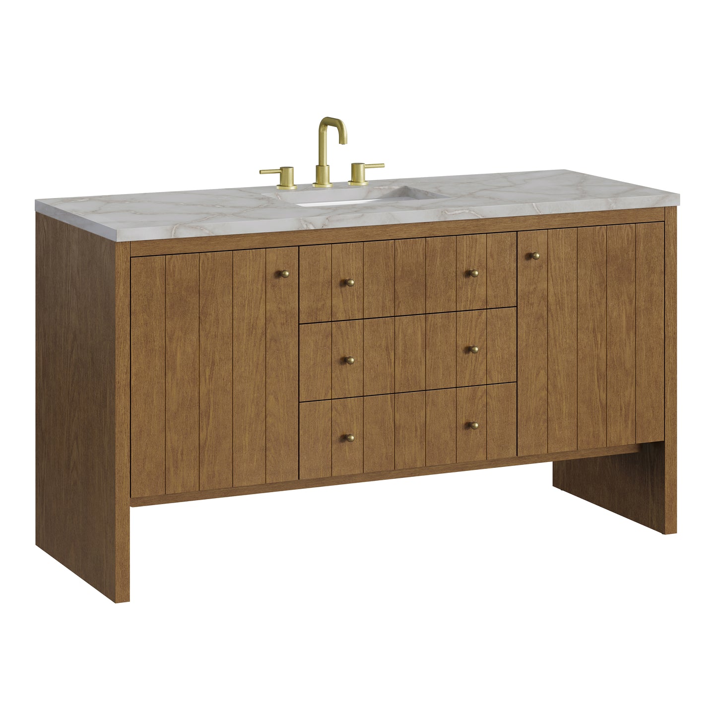 James Martin Hudson 60" Single Vanity with 3 CM Countertop