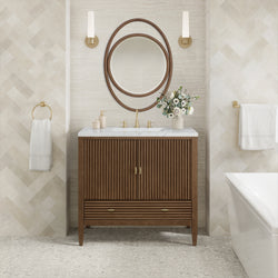 James Martin Myrrin 36" Single Vanity with 3 CM Countertop