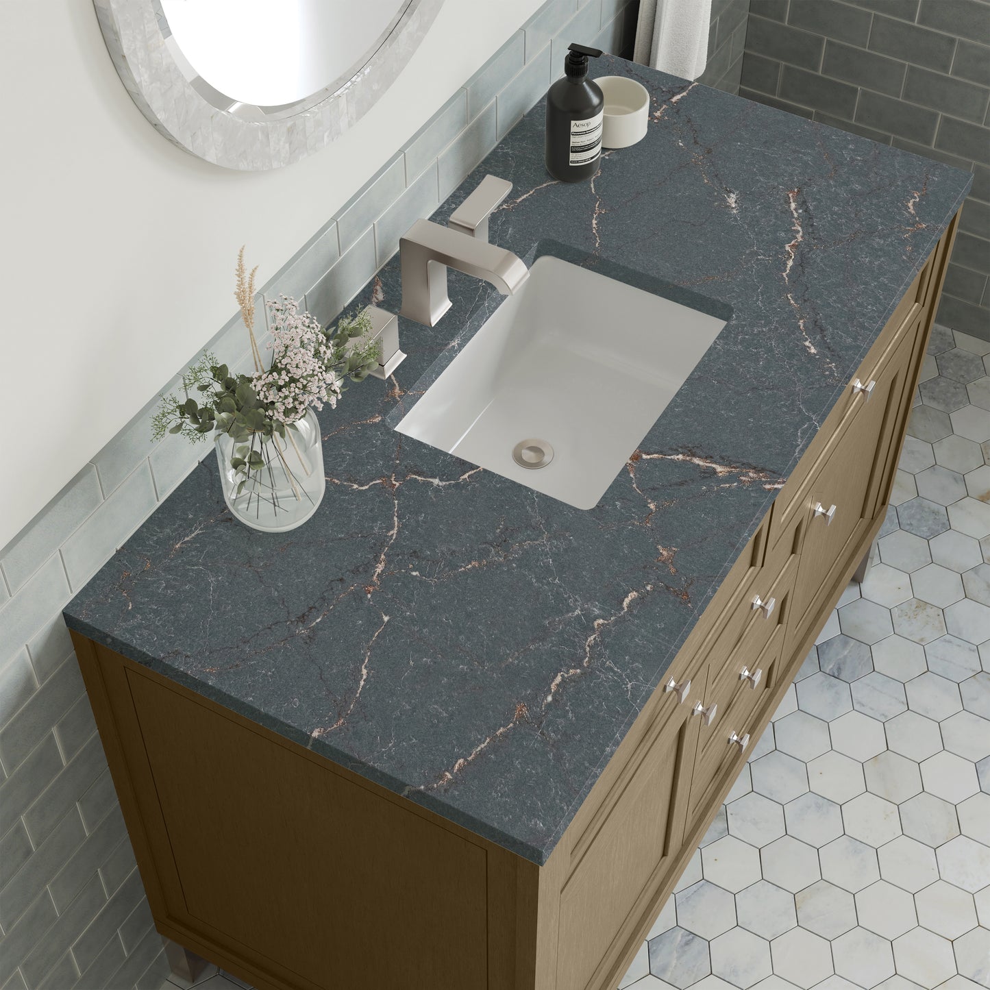 James Martin Chicago 48" Single Vanity with 3 CM Countertop