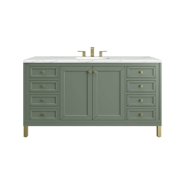 James Martin Chicago 60" Single Vanity with 3 CM Countertop