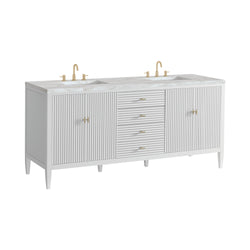 James Martin Myrrin 72" Double Vanity with 3 CM Countertop
