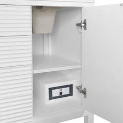 James Martin Myrrin 60" Double Vanity with Single Hole 3 CM White Zeus Silestone Top & Backsplash