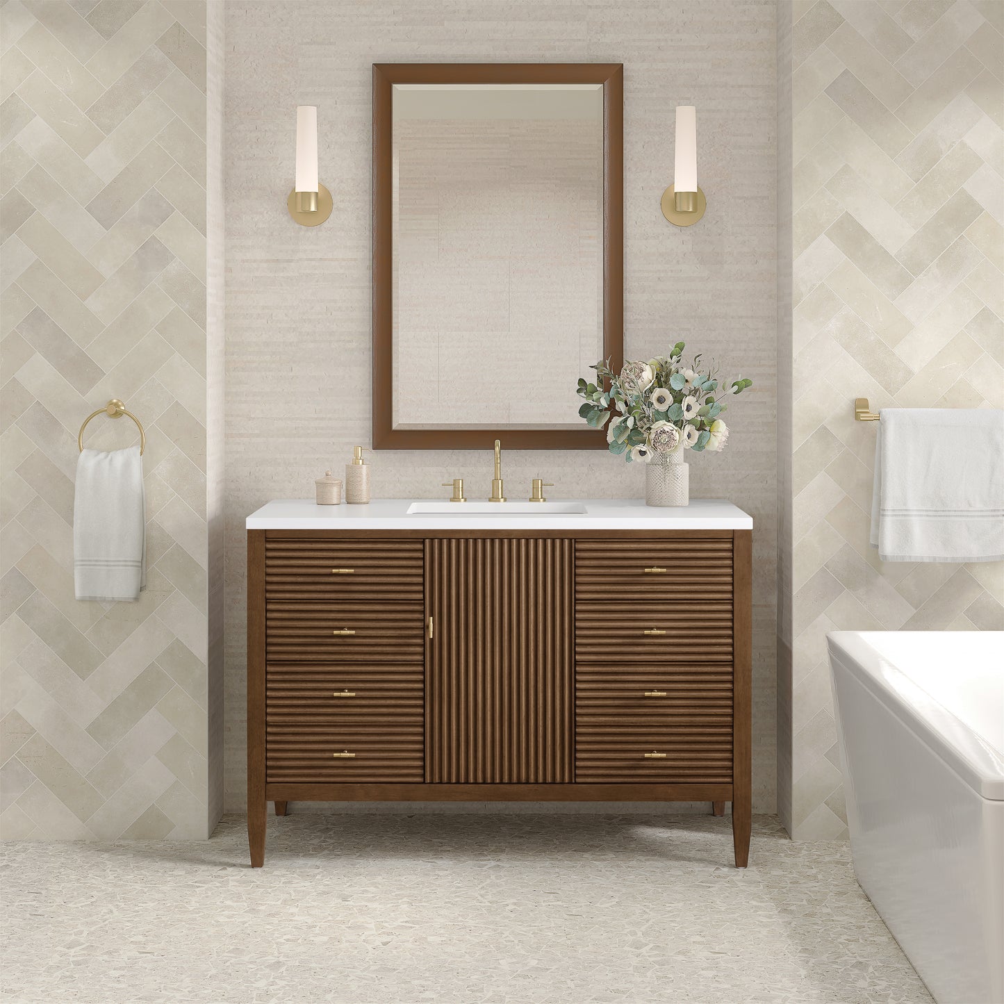 James Martin Myrrin 48" Single Vanity with 3 CM Countertop