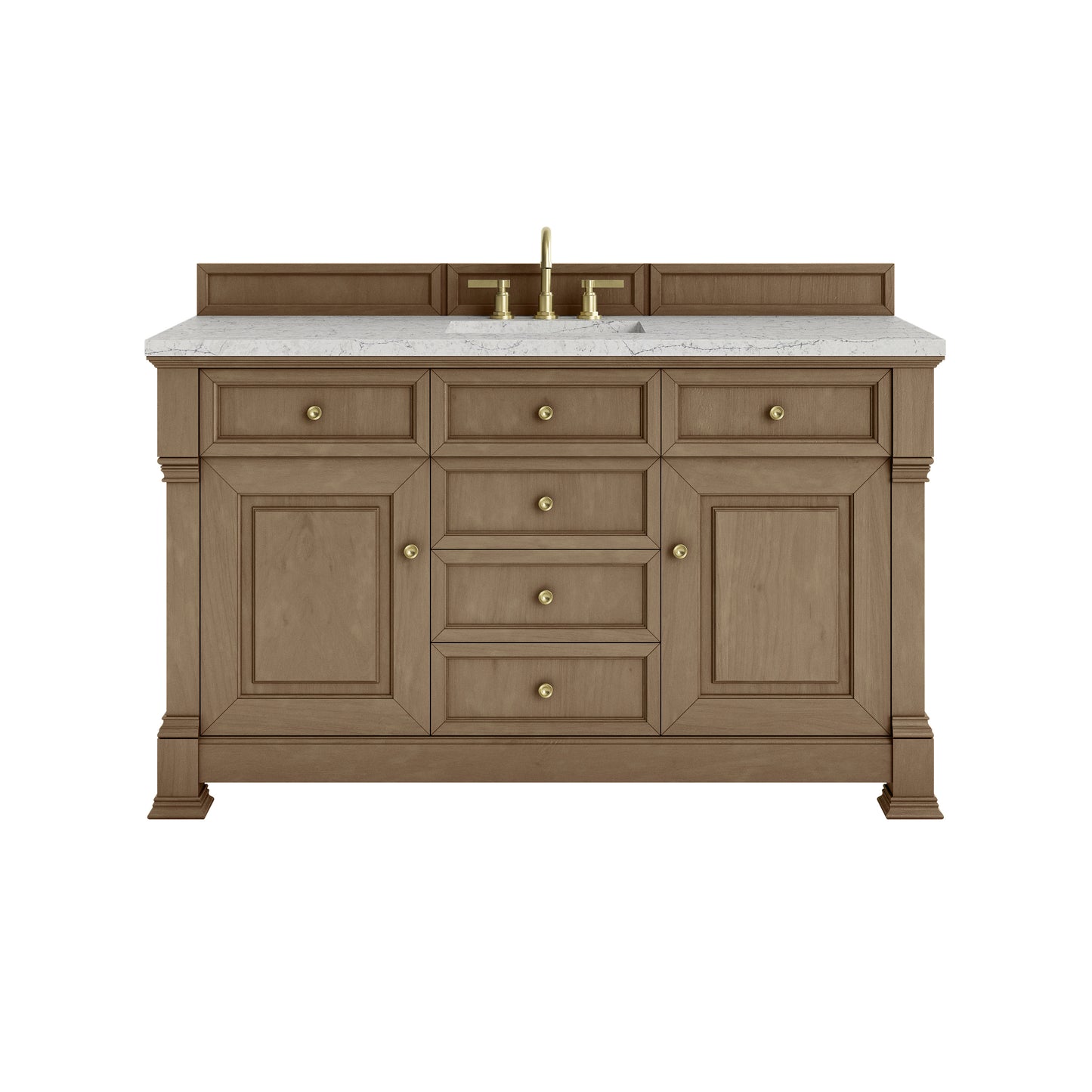 James Martin Brookfield 60" Single Vanity with 3CM Countertop & FreePower Wireless Charger