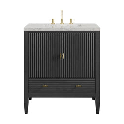 James Martin Myrrin 30" Single Vanity with 3 CM Countertop