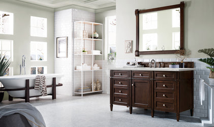 James Martin Brittany 60" Single Vanity with 3 CM Countertop & FreePower Wireless Charger