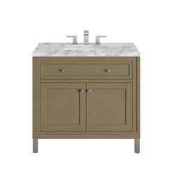 James Martin Chicago 36" Single Vanity with 3 CM Countertop