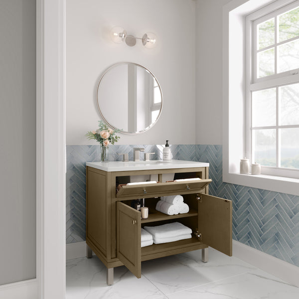 James Martin Chicago 36" Single Vanity with 3 CM Countertop