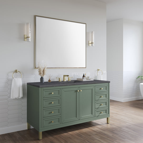 James Martin Chicago 60" Single Vanity with 3 CM Countertop