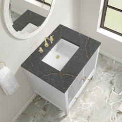 James Martin Myrrin 30" Single Vanity with 3 CM Countertop