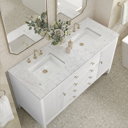 James Martin Myrrin 60" Double Vanity with 3 CM Countertop