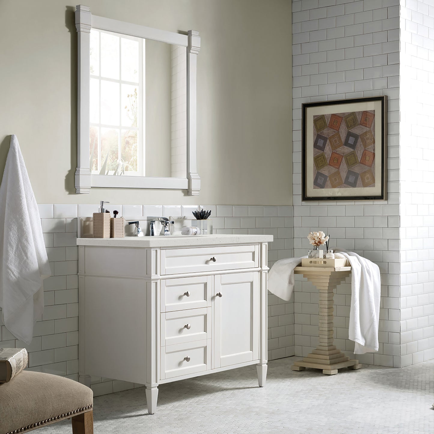 James Martin Brittany 36" Single Vanity with 3 Countertop