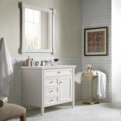 James Martin Brittany 36" Single Vanity with 3 Countertop