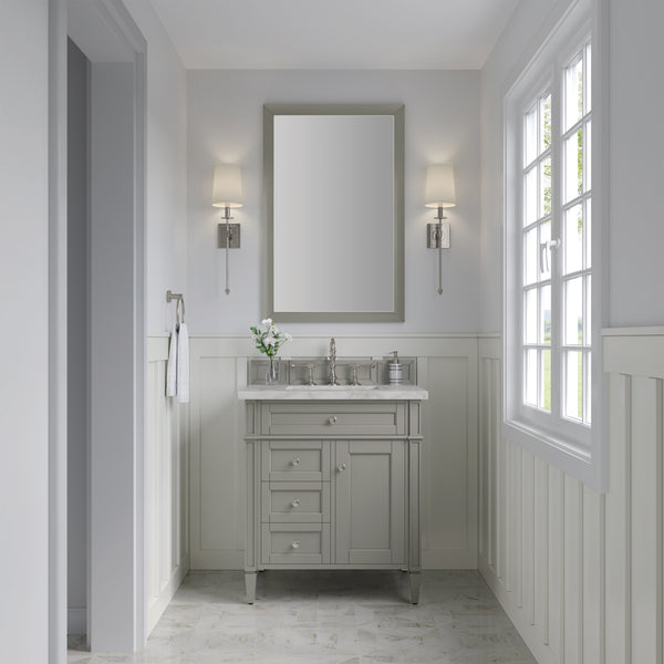 James Martin Brittany 30" Single Vanity with 3 CM Countertop