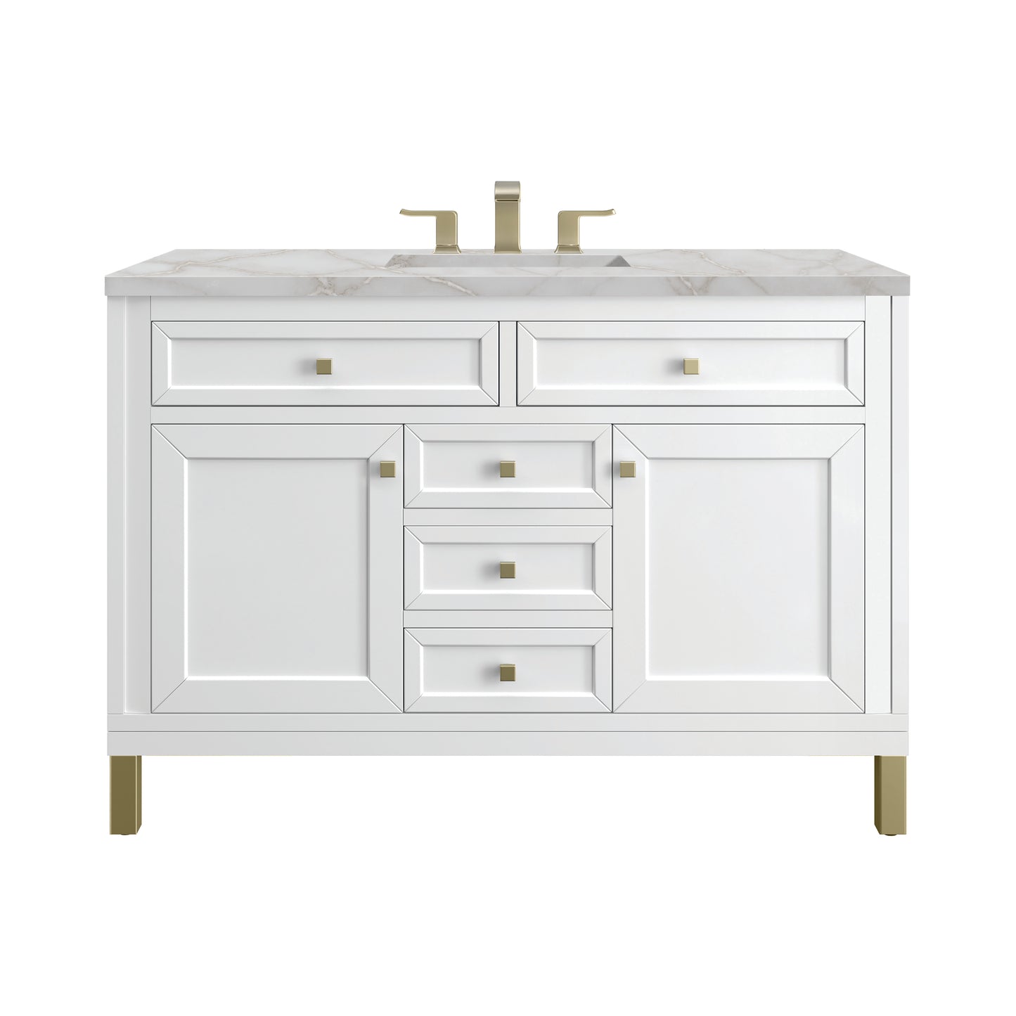 James Martin Chicago 48" Single Vanity with 3 CM Countertop