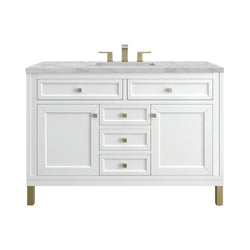 James Martin Chicago 48" Single Vanity with 3 CM Countertop