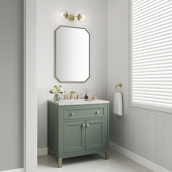James Martin Chicago 30" Single Vanity with 3 CM Countertop