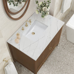 James Martin Myrrin 36" Single Vanity with 3 CM Countertop