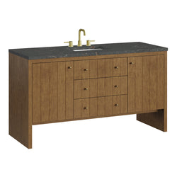 James Martin Hudson 60" Single Vanity with 3 CM Countertop & FreePower Wireless Charger