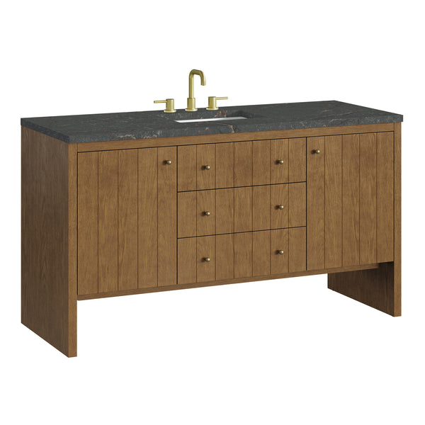 James Martin Hudson 60" Single Vanity with 3 CM Countertop & FreePower Wireless Charger