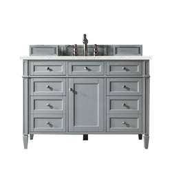 James Martin Brittany 48" Single Vanity with 3 CM Countertop & FreePower Wireless Charger