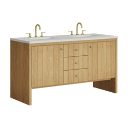 James Martin Hudson 60" Double Vanity with 3 CM Countertop
