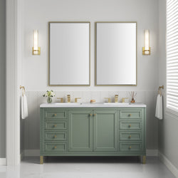 James Martin Chicago 60" Double Vanity with 3 CM Countertop