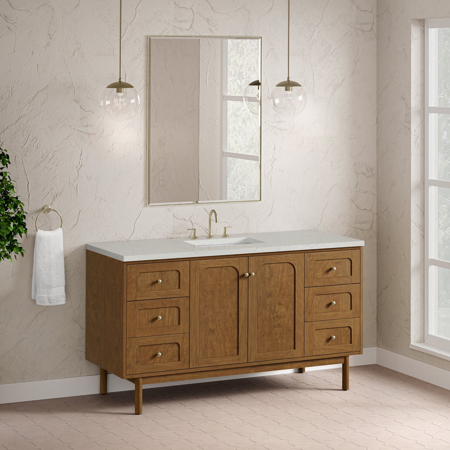 James Martin Laurent 60" Single Vanity with 3 CM Countertop