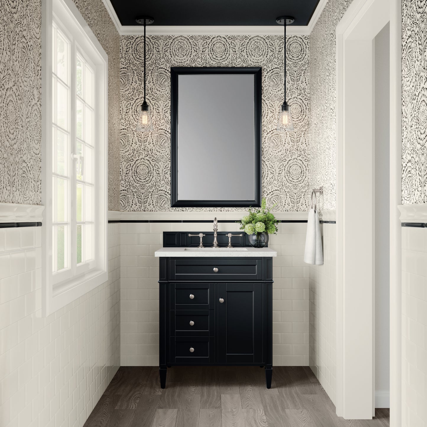 James Martin Brittany 30" Single Vanity with 3 CM Countertop