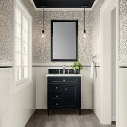 James Martin Brittany 30" Single Vanity with 3 CM Countertop