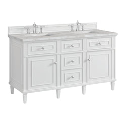 James Martin Lorelai 60" Double Vanity with 3 CM Countertop & FreePower Wireless Charger