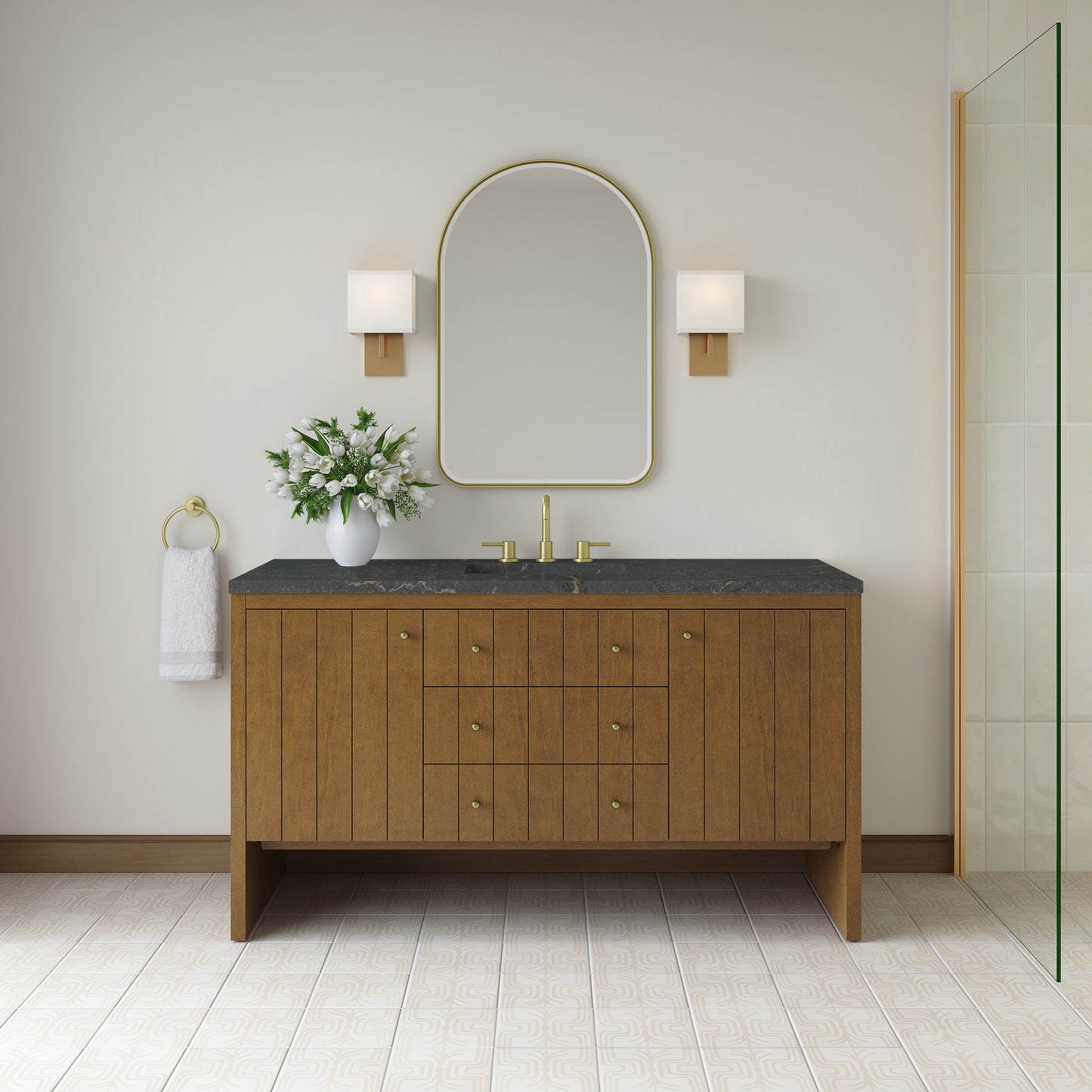 James Martin Hudson 60" Single Vanity with 3 CM Countertop