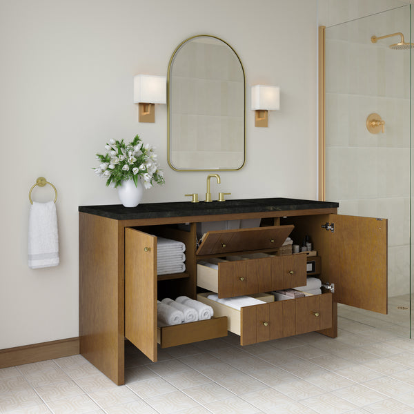 James Martin Hudson 60" Single Vanity with 3 CM Countertop