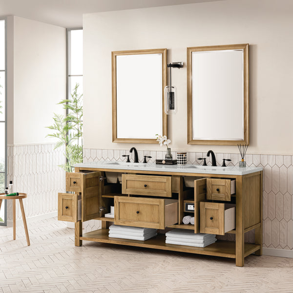 James Martin Breckenridge 72" Double Vanity w/ 3 CM Countertop