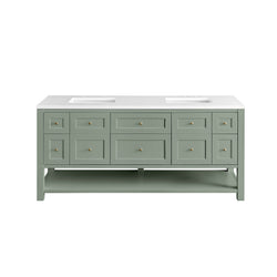 James Martin Breckenridge 72" Double Vanity w/ 3 CM Countertop