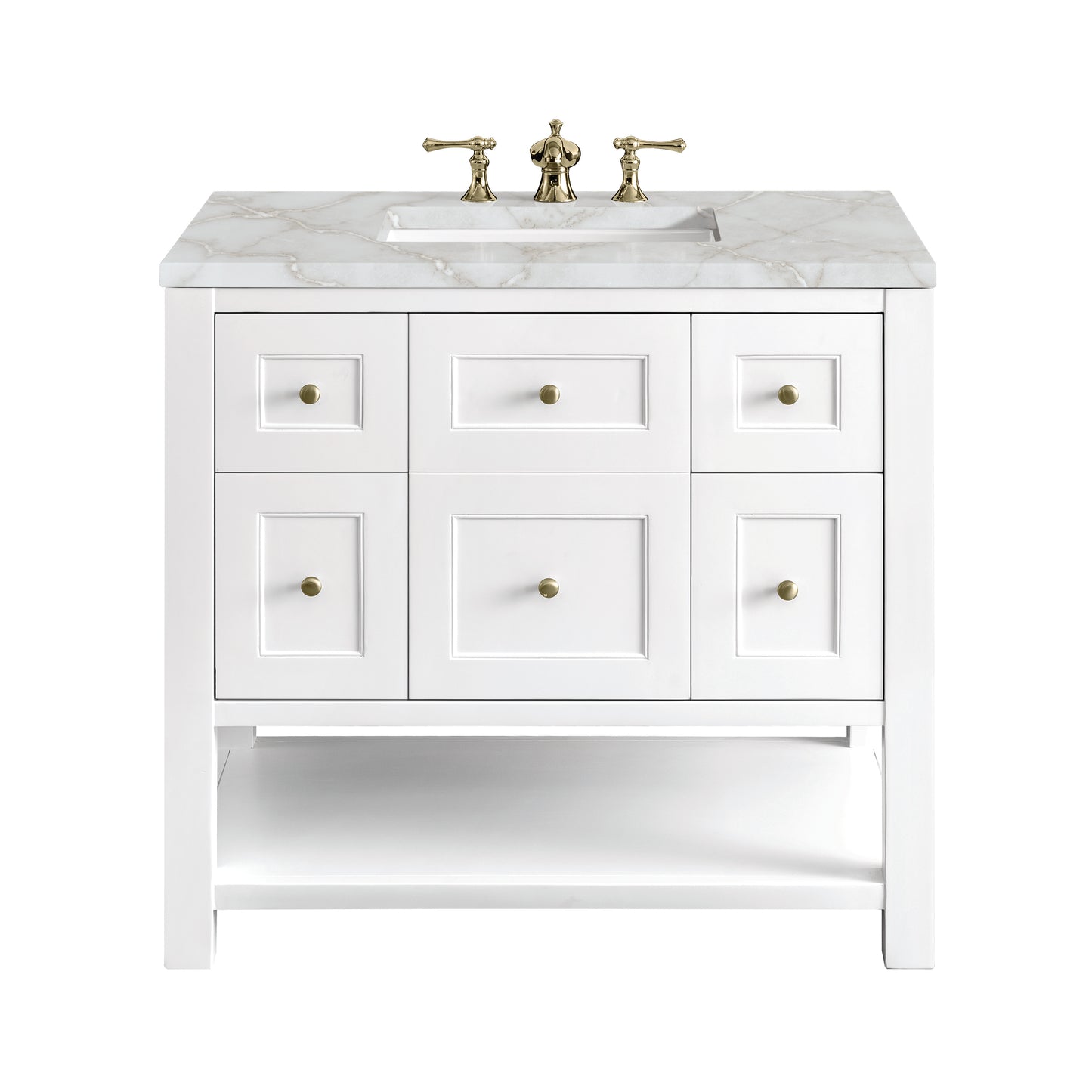 James Martin Breckenridge 36" Single Vanity w/ 3CM Countertop