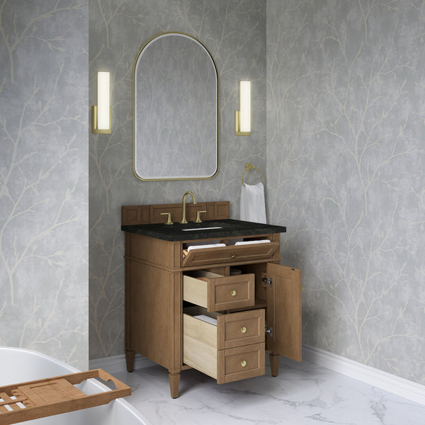 James Martin Brittany 30" Single Vanity with 3 CM Countertop